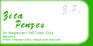 zita penzes business card